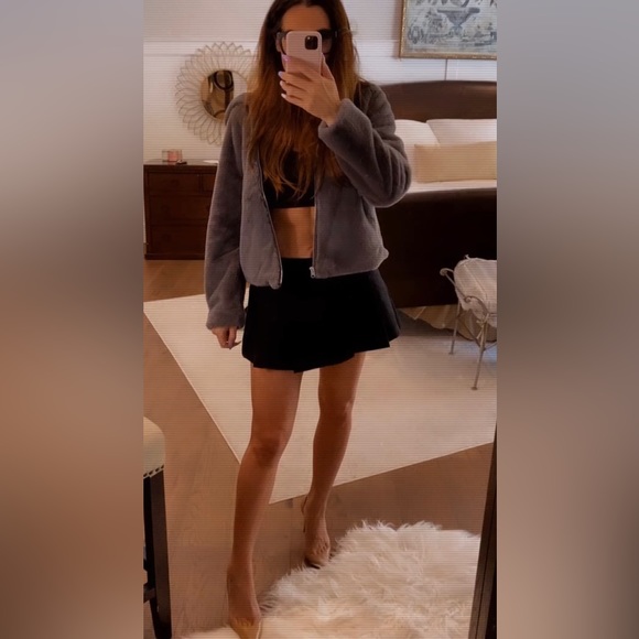 Abercrombie & Fitch Jackets & Blazers - Grey faux fur coat, new with tags!